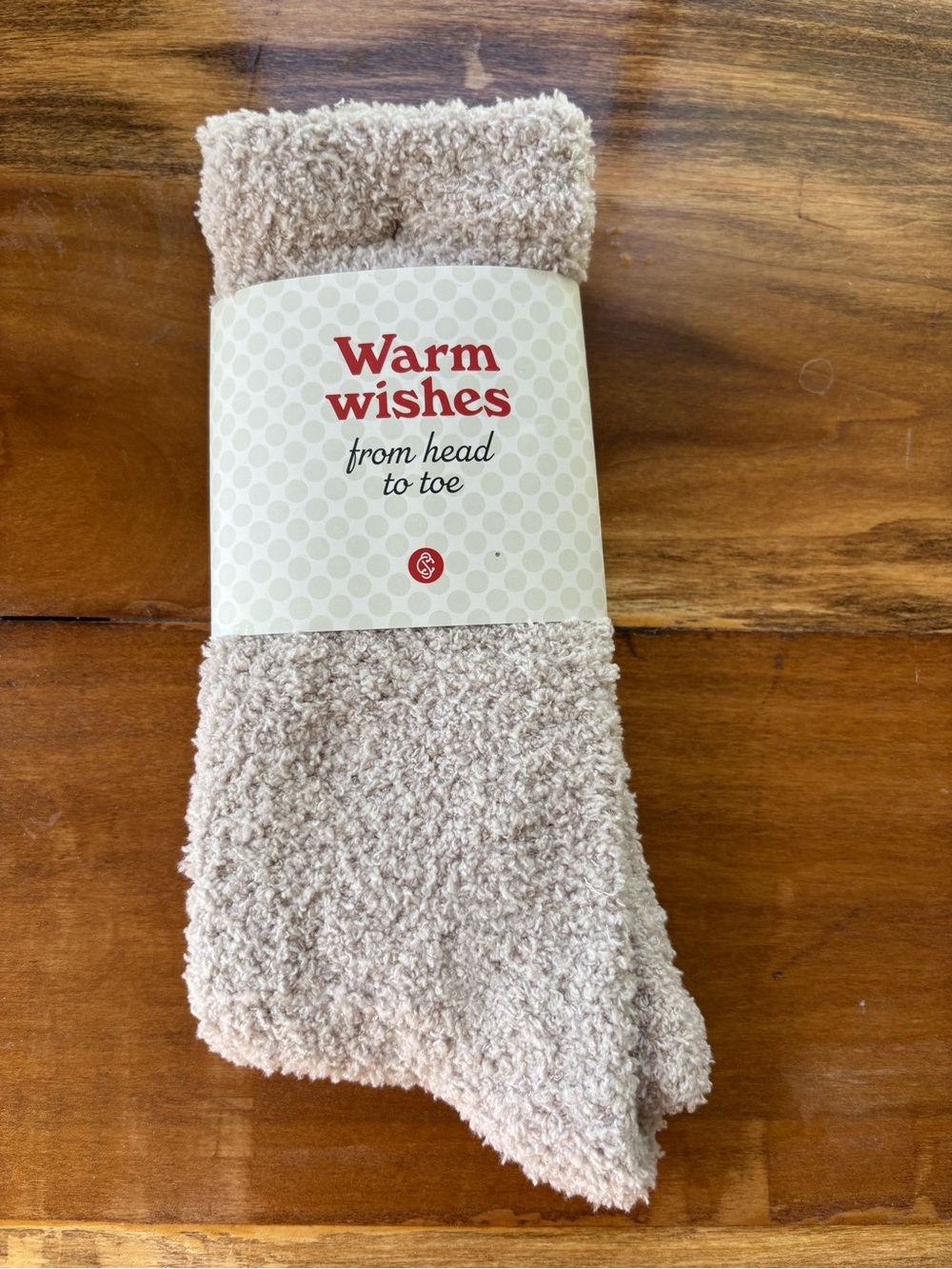 Cozy Plush Socks - Beige